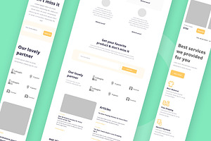 Marketplace Ecommerce Wireframe Web