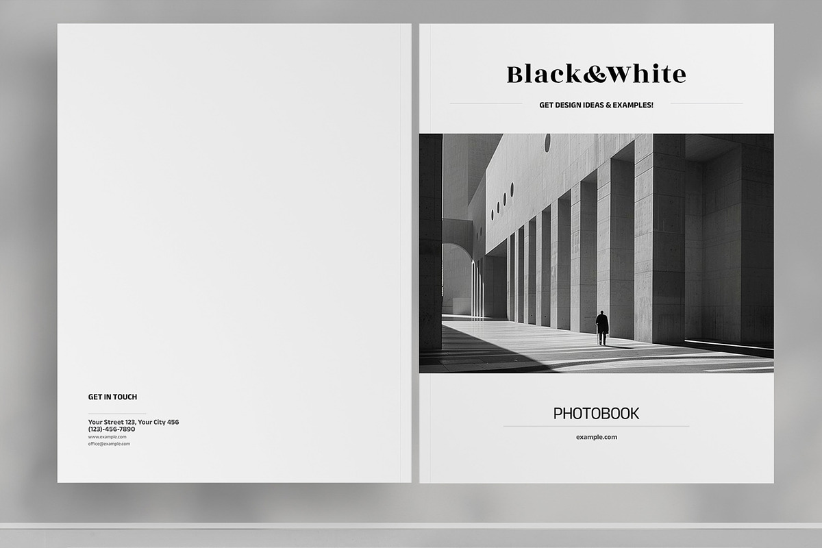Black and White Photobook Brochure, a Brochure Template by Boris Cupac (Photo 2 of 7)