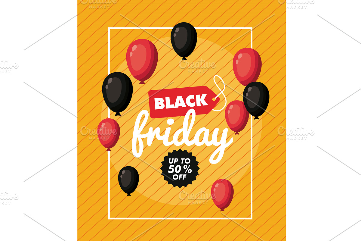 black friday lettering tag, a Finance Illustration by studiogstock