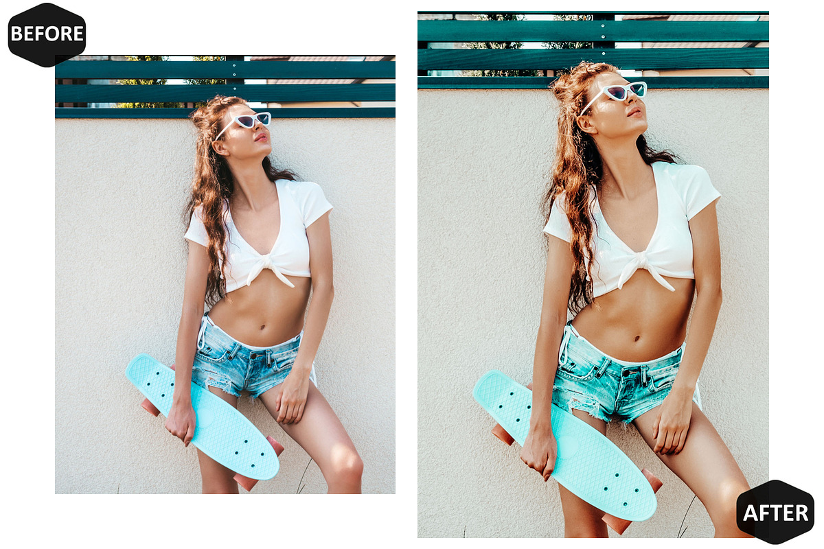 12 Seaside Tans Photoshop Actions, an Action Add-On by Hue Palettte Studio (Photo 10 of 10)