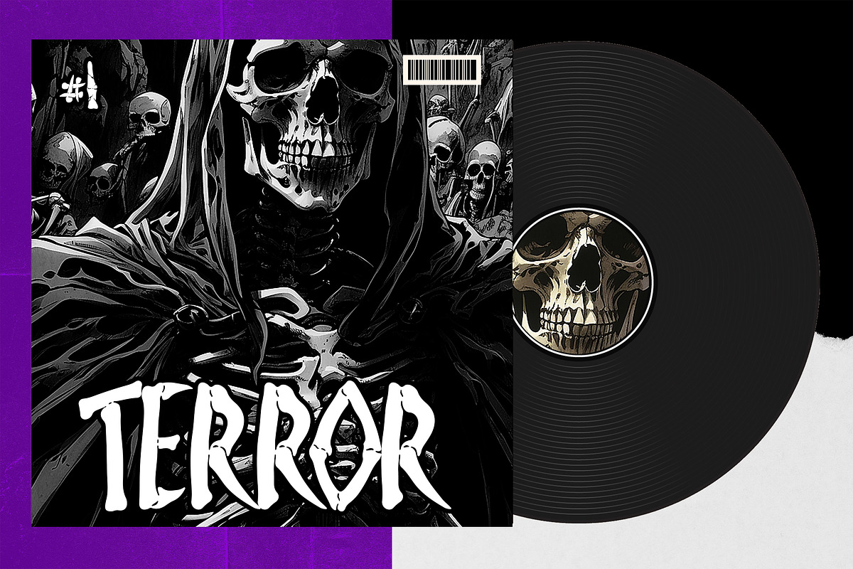Shock Scream Horror Display Font, a Blackletter Font by dansdesign (Photo 6 of 8)