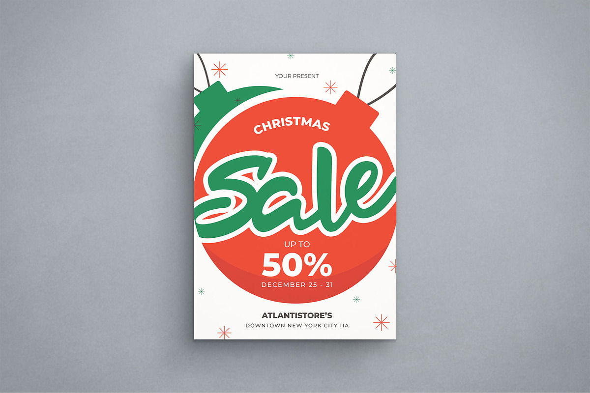 Christmas Sale, a Flyer Template by Graphr (Photo 1 of 3)