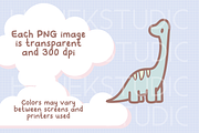 Dinosaurs Premium Clip Art Volume 2, an Animal Illustration by HalieKStudio (Thumbnail 5 of 9)