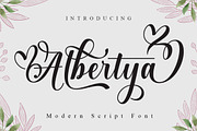Albertya, a Script Font by Gatype (Thumbnail 1 of 6)