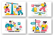 9 Compare Prices Illustration, a Finance Illustration by denayunebgt (Thumbnail 3 of 3)