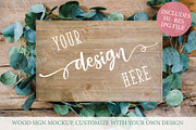 Wood Sign Mockup - Wedding Botanical, a Product Mockup by Harbor Design Co (Thumbnail 1 of 2)