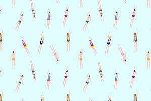 Swimmers In The Pool Pattern