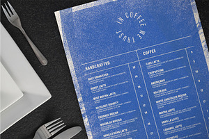 Cafe Coffee Menu Template