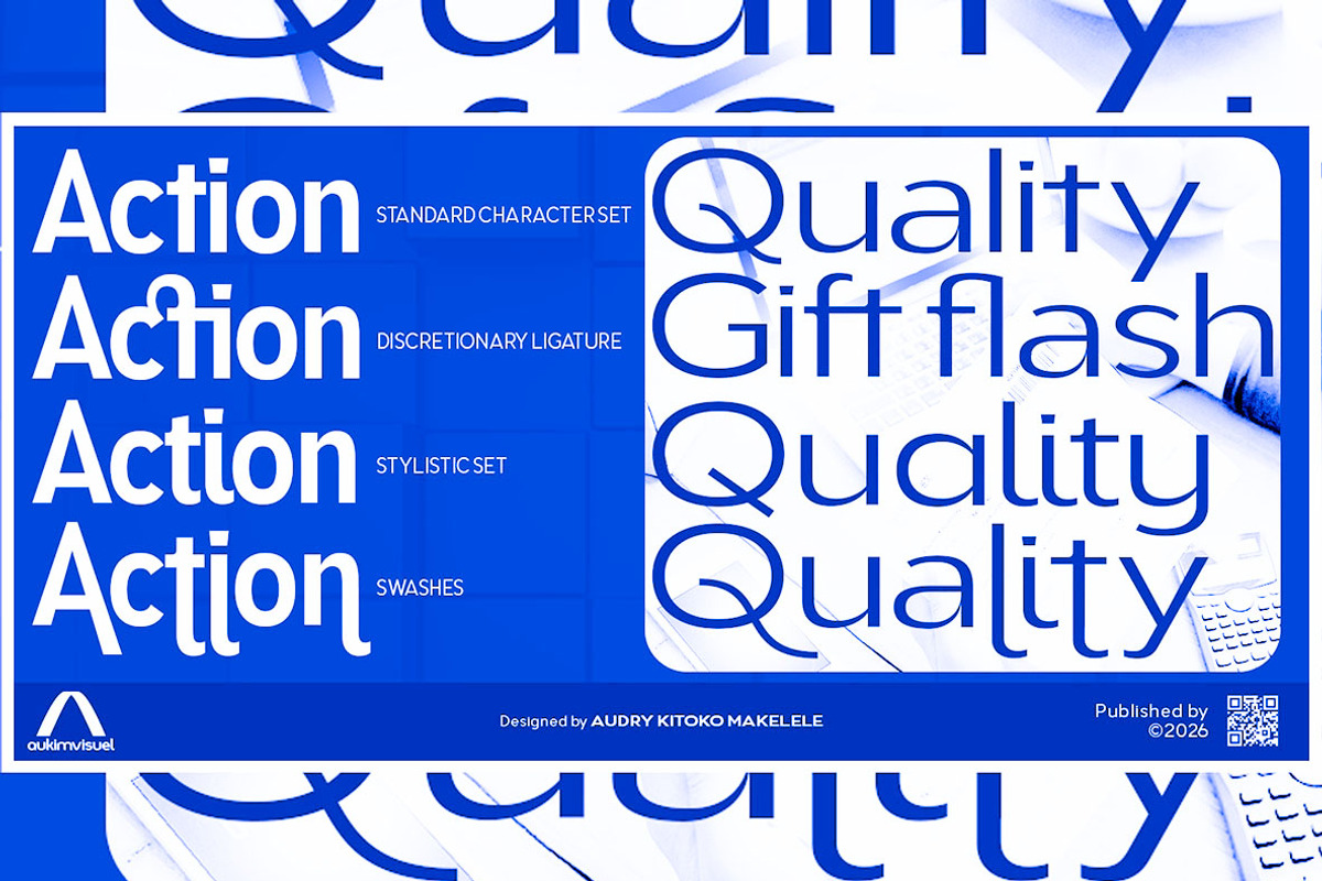 Aukim II Compressed, a Sans Serif Font by Aukimvisuel (Photo 11 of 15)