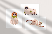 Cute cats in Halloween costumes set, an Animal Illustration by Good Studio (Thumbnail 4 of 5)