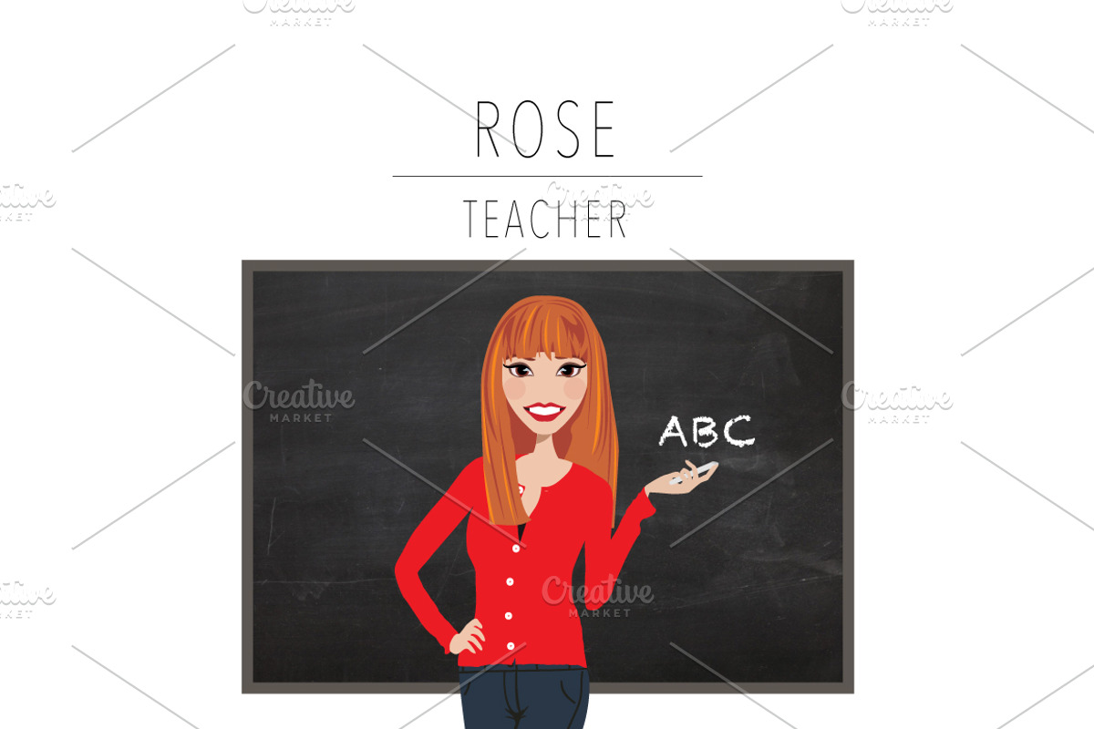 Teacher Portrait Creator | Clip Art, an Education Illustration by Lauren Lesley Studio (Photo 28 of 33)
