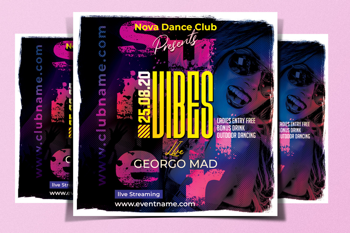 Summer Vibes Flyer, a Flyer Template by k-project design