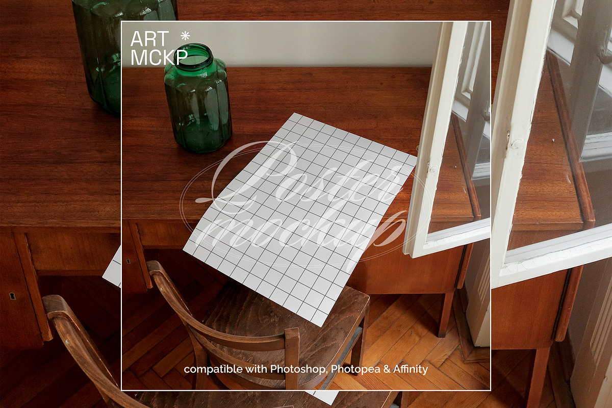 Art print interior mockup, a Merchandise Mockup by MCKP*ME (Photo 3 of 3)