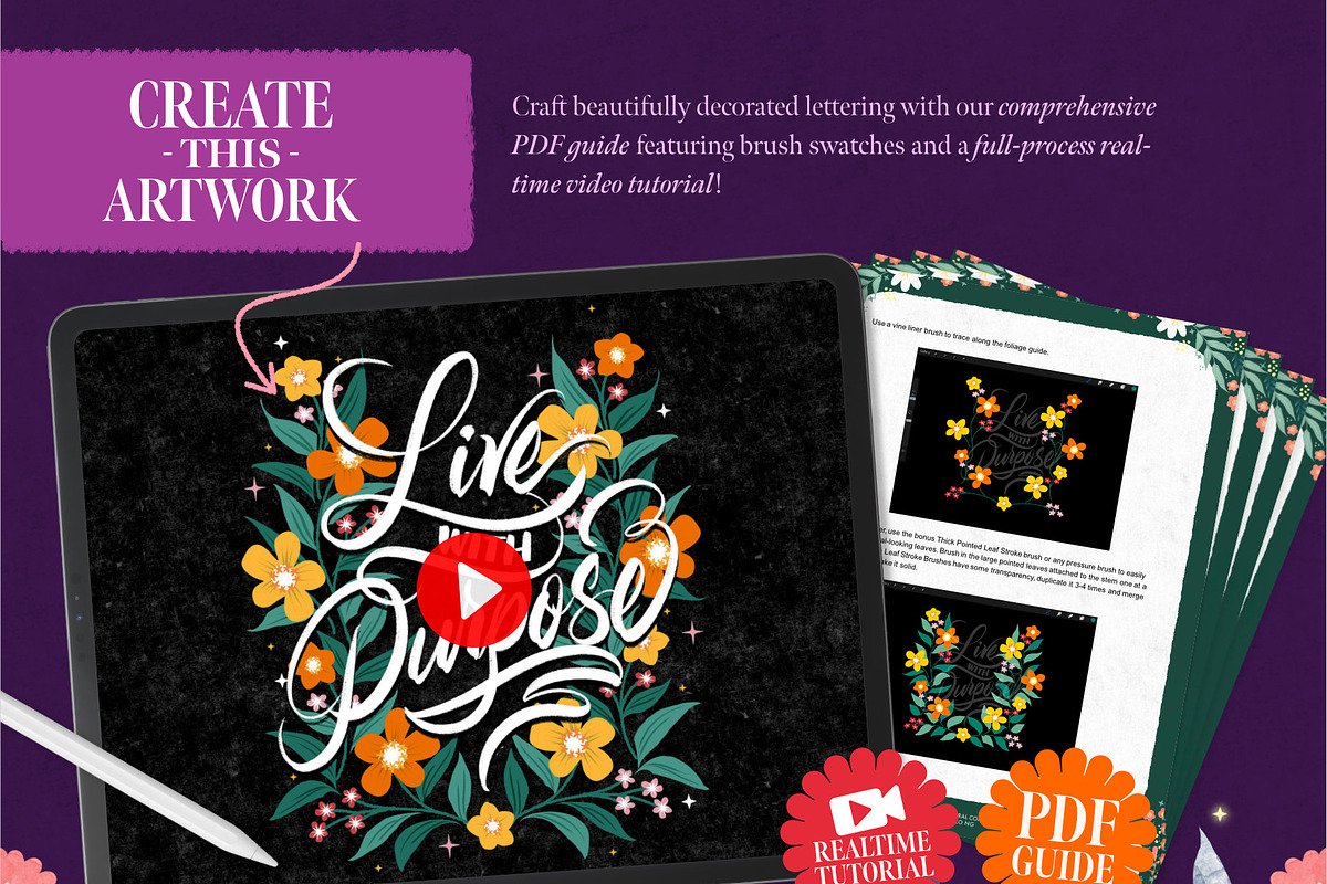 The Mega Floral Composition Kit, a Brush Add-On by Nico-Ng (Photo 36 of 46)