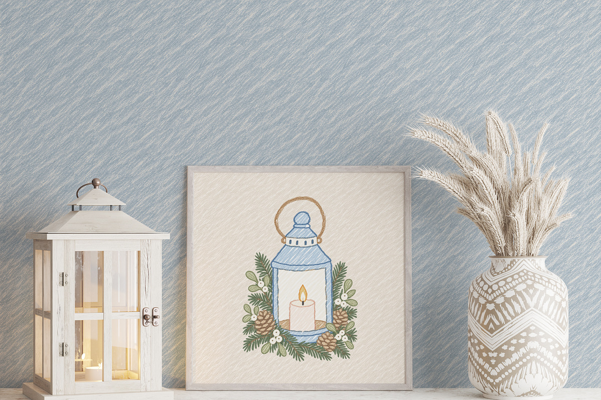 Blue Christmas, a Seasonal Illustration by Vasmila (Photo 4 of 11)