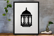 Lantern Silhouette SVG, a Decorative Illustration by newminddesign (Thumbnail 3 of 3)