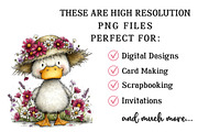 Whimsical Spring Duck Clipart, an Illustration by OK Design (Thumbnail 4 of 6)