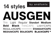 Ausgen, Modern Serif Font, a Serif Font by Andfonts (Thumbnail 1 of 7)