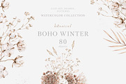 Boho winter atmosphere, a Decorative Illustration by astelenadesign (Thumbnail 1 of 10)