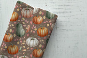 Autumn Pumpkins Seamless Pattern, a Pattern Graphic by Kreeya Art Shop (Thumbnail 8 of 12)