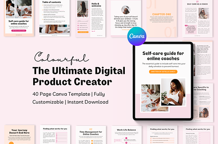 40 Page Digital Product Creator, a Marketing Template by Our Polished Pages