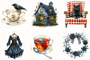 Creepy and Cozy Halloween Clipart, an Illustration by OK Design (Thumbnail 3 of 5)