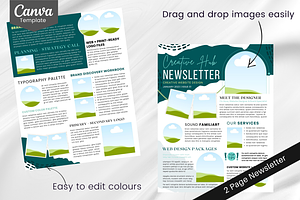 Editable Canva Newsletter Template