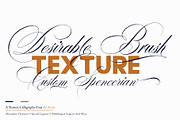 Desirable Brush Texture, a Script Font by Alcode (Thumbnail 1 of 13)