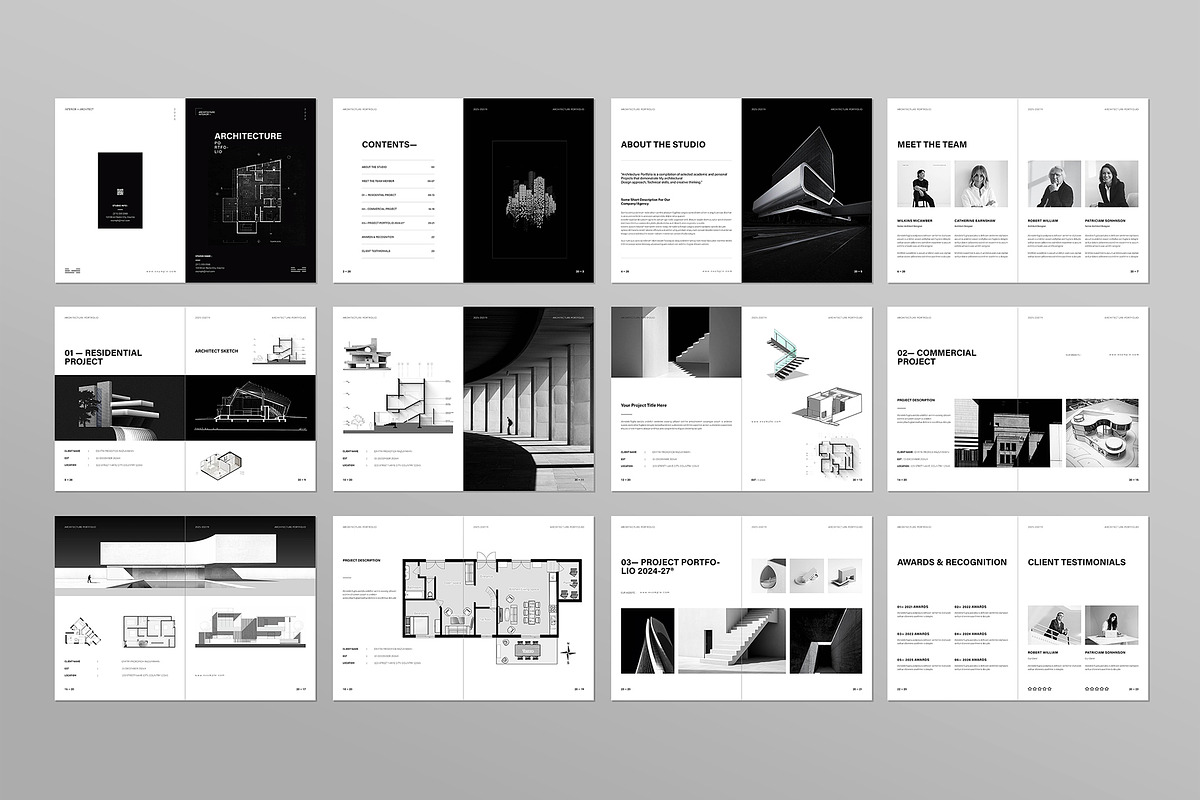 Architecture Portfolio Template, a Brochure Template by ElvinPrint (Photo 13 of 13)
