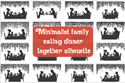 Minimalist family eating dinner, an Illustration by Amazin_art (Thumbnail 1 of 17)