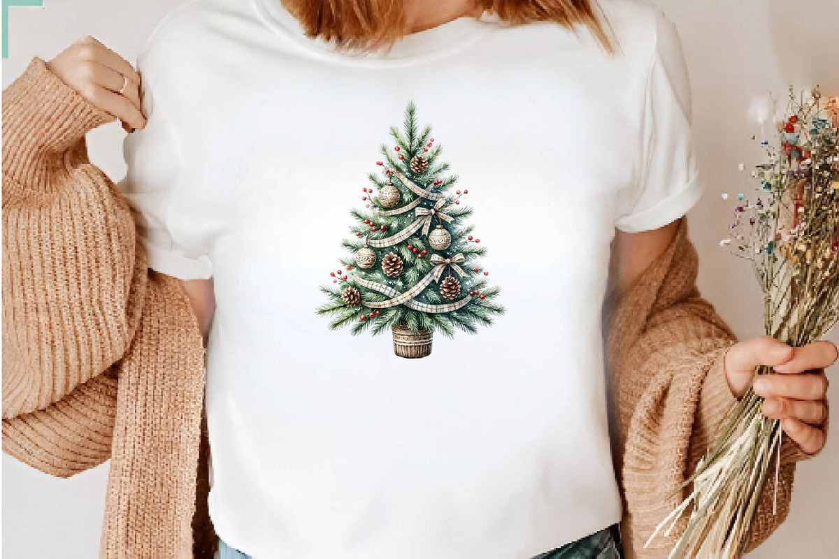 Christmas Tree Clipart Bundle, a Seasonal Illustration by CreationArt (Photo 6 of 7)