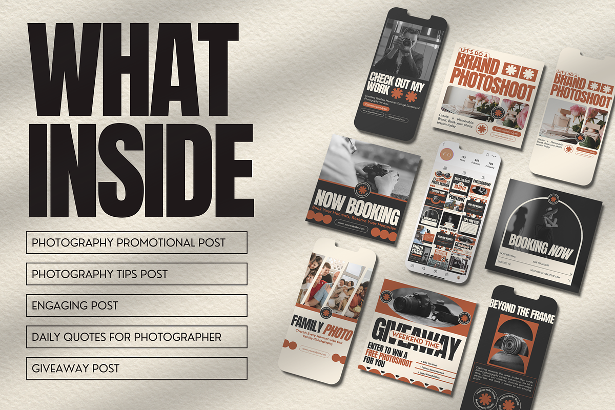 Photography Instagram Template, a Social Media Template by Branding Victory STD (Photo 2 of 10)