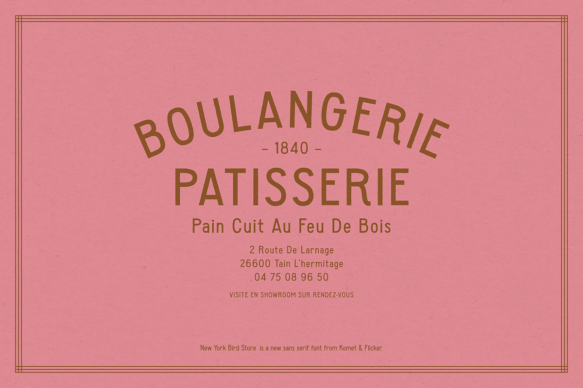 New York Bird Store, a Sans Serif Font by Komet & Flicker (Photo 10 of 13)