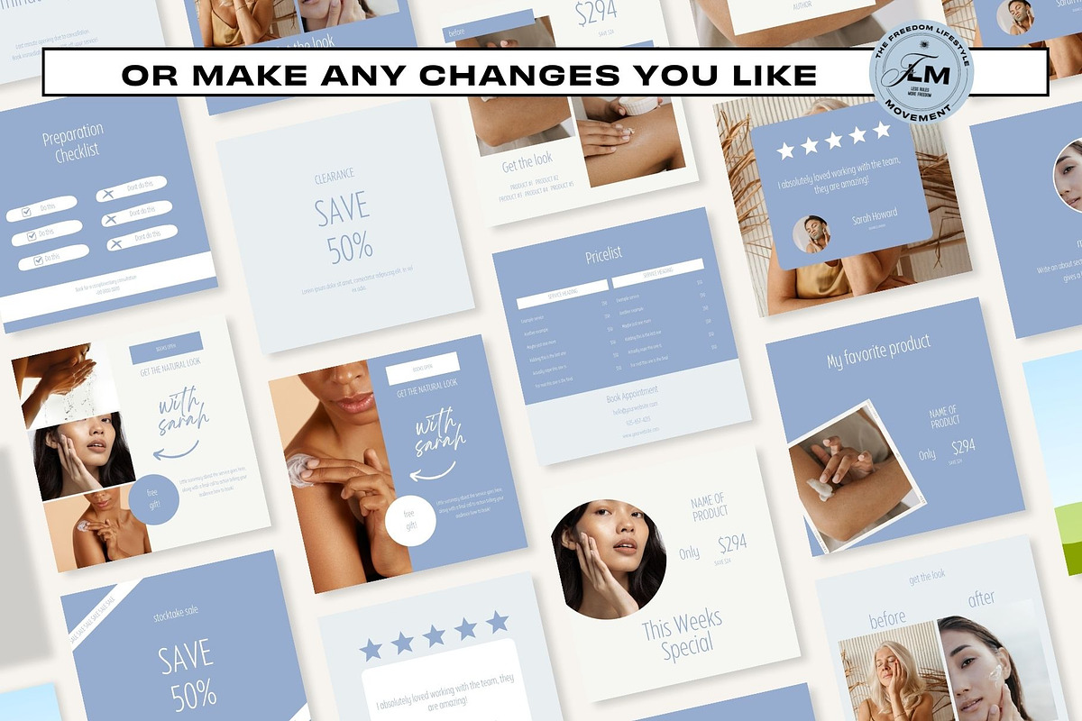 Beauty Post - Fresh Skincare, a Social Media Template by Freedom Business Shop (Photo 6 of 10)