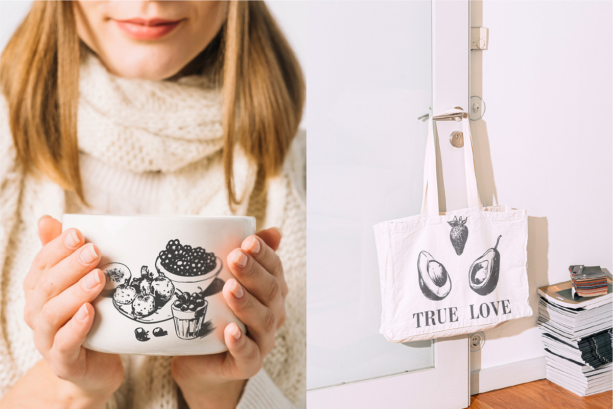 275+ Fruits & Berries Illustrations, a Food Illustration by La Petite Line Art (Photo 9 of 11)