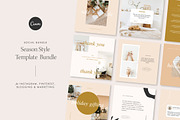 Season Style Social Template Bundle, a Social Media Template by January Made Design (Thumbnail 1 of 12)