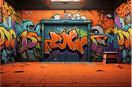 Colorful Graffiti wall background, an Abstract Photo by Ylivdesign