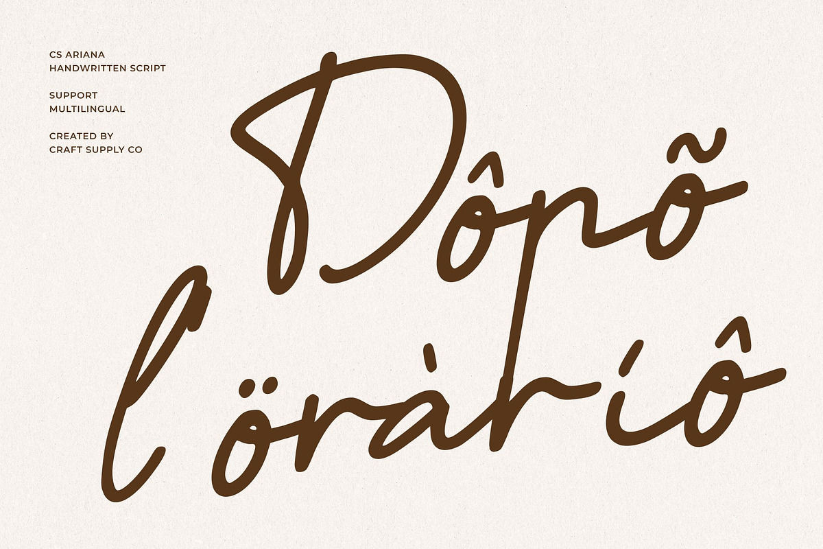 CS Ariana – Romantic Script Font, a Script Font by Craft Supply Co. (Photo 6 of 8)