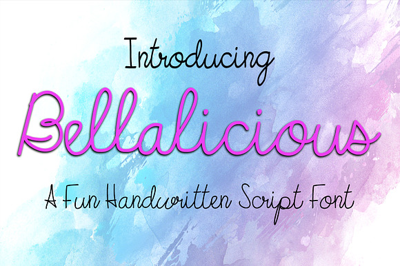 Bellalicious Font preview 4