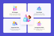 100 Shopping Flat Icons, an Emoji Icon by Prosymbols (Thumbnail 2 of 11)