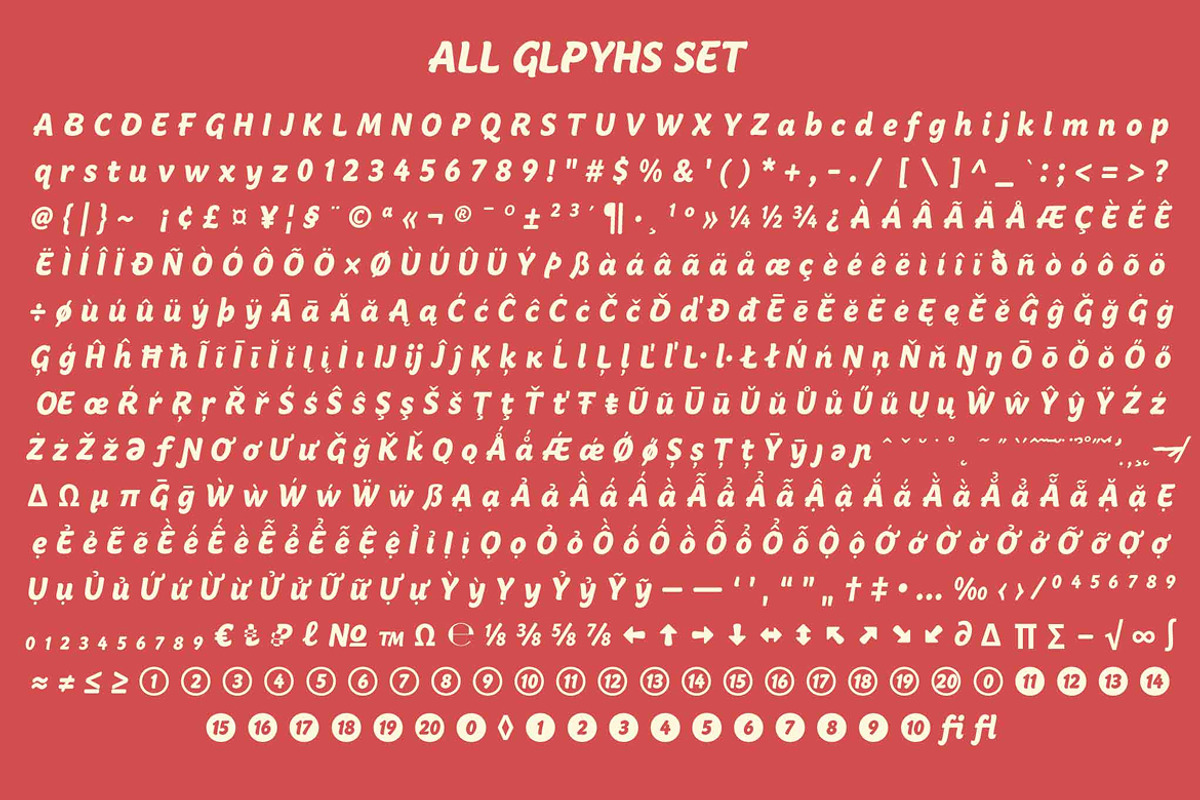 Bresac - Retro Playful Font Display, a Handwritten Font by Simetrica Labs (Photo 5 of 11)