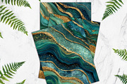 Emerald Green Agate Textures Paper, a Background Graphic by V Design Creator (Thumbnail 12 of 12)