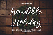 Incredible Holiday - Handwritten, a Handwritten Font by Arendxstudio (Thumbnail 1 of 9)