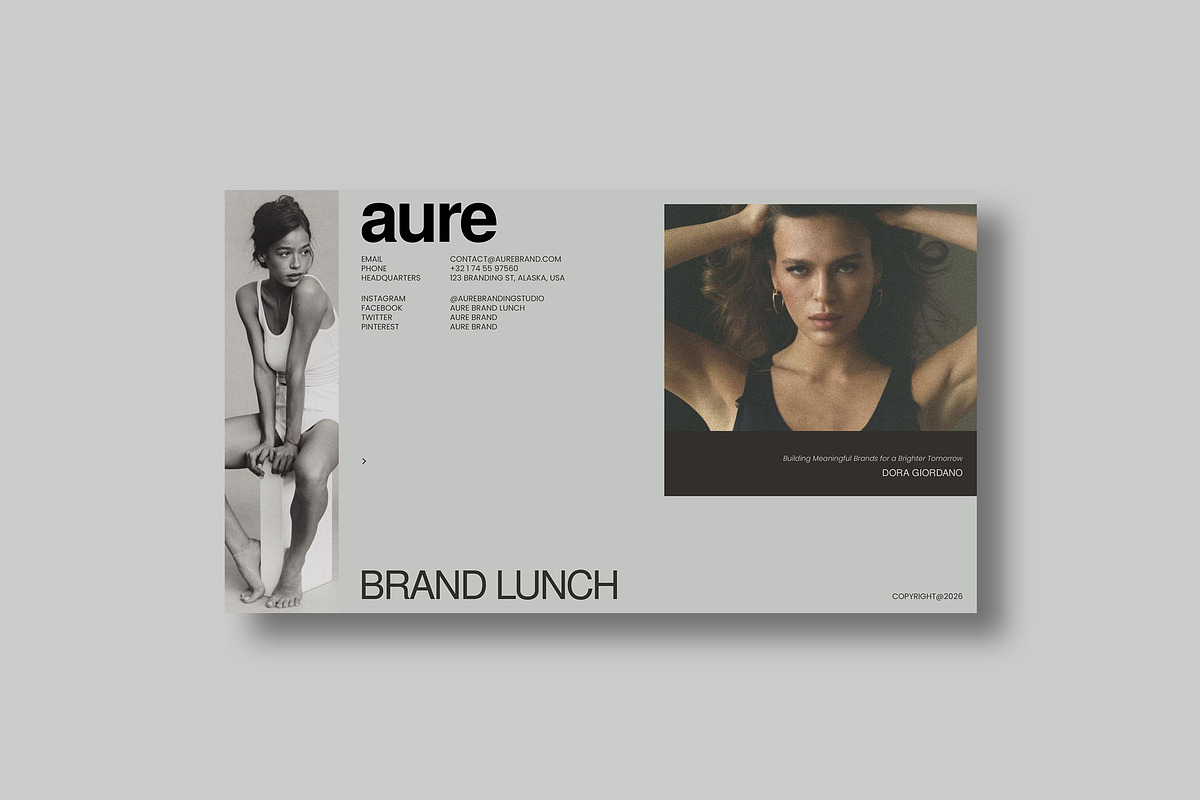 AURE | Brand Launch Template Canva, a Presentation Template by evgenystudio (Photo 9 of 11)