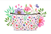 Botanical watercolor floral patterns, a Texture Illustration by alenaganzhela (Thumbnail 3 of 8)
