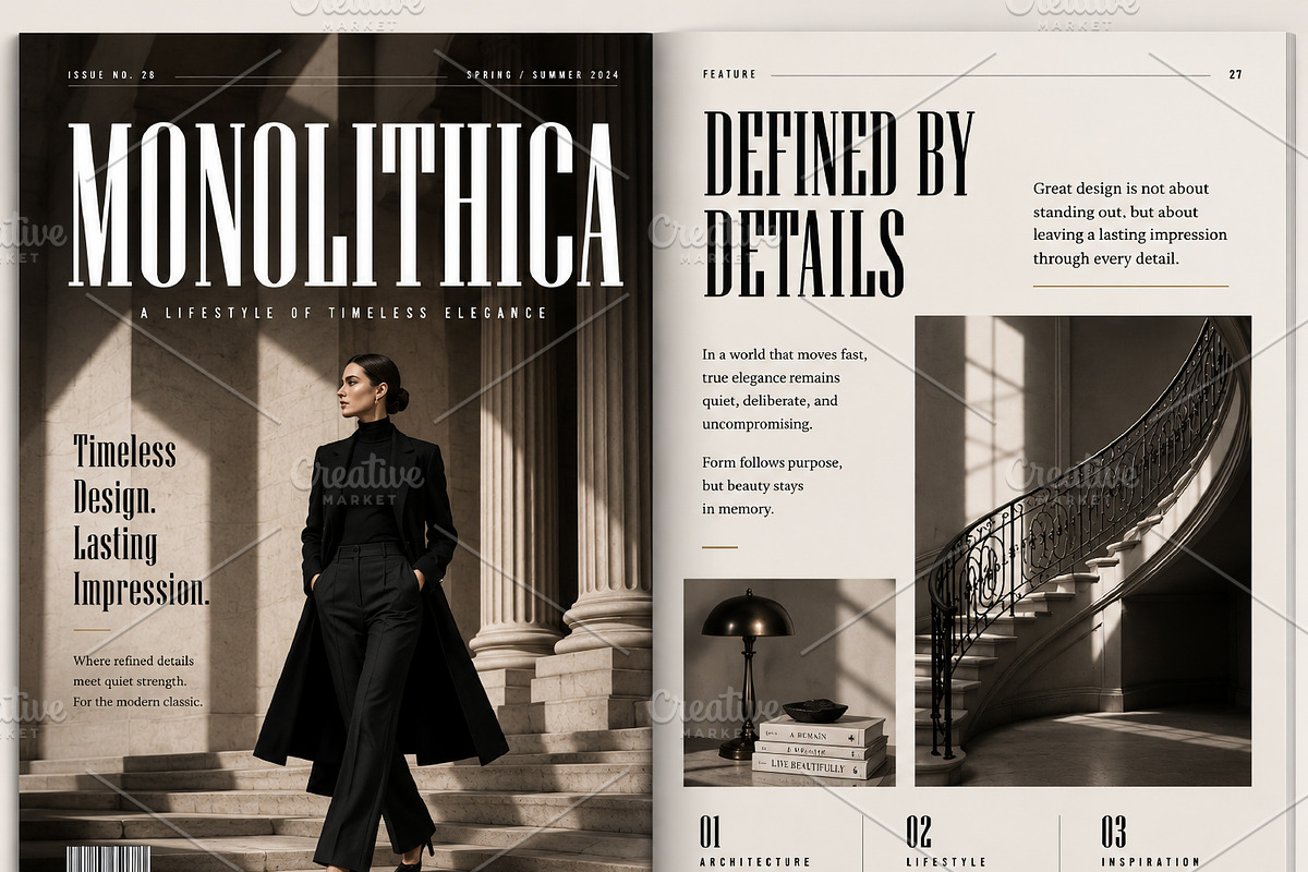 Monolithica serif font, a Serif Font by pictranoosa_studio (Photo 3 of 6)