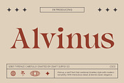 Alvinus – Elegant Font, a Serif Font by Craft Supply Co. (Thumbnail 1 of 8)