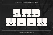 Badmoon Slab - A Space Western font, a Slab Serif Font by Nick Mac (Thumbnail 1 of 8)