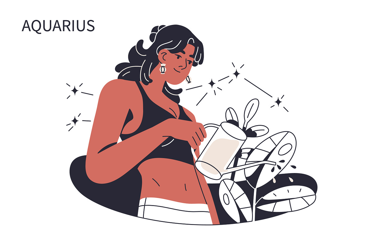 Zodiac signs women, astrology set, a Person Illustration by Good Studio (Photo 12 of 16)