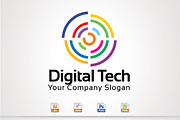 Digital Tech, a Branding & Logo Template by stock6design (Thumbnail 1 of 2)